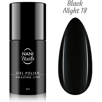 NANI Gel lak Amazing line Black Night 5 ml – Zboží Mobilmania