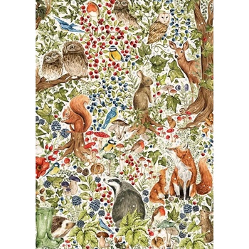 Gibsons - Puzzle The Art File: Woodland Wildlife - 1 000 piese