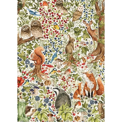 Gibsons - Puzzle The Art File: Woodland Wildlife - 1 000 piese