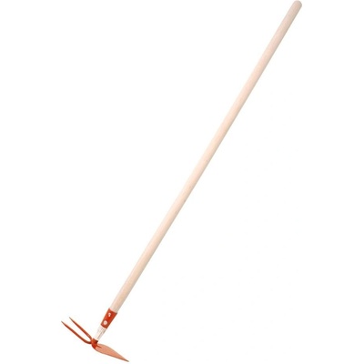 Rosteto srdcová 2 hroty oranžová s násadou 100 cm