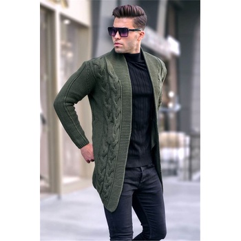Madmext Мъжка плетена жилетка 5996 - Каки #361375 (361375_Хаки)