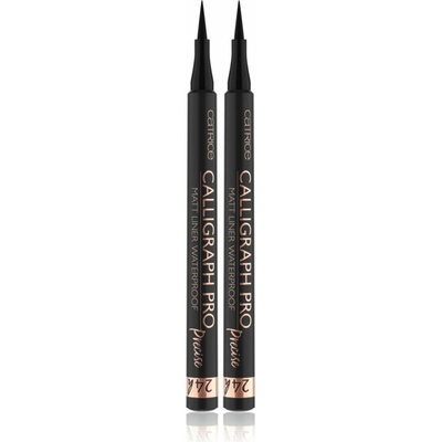 Catrice Calligraph Pro Precise 24h Matt Catrice Calligraph Pro Precise 24h Matt vodeodolné očné linky v pere 2 x 1,20 ml