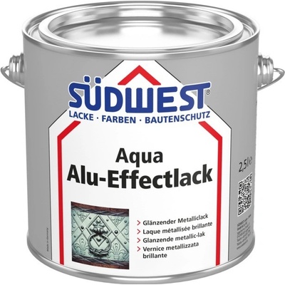 Südwest Aqua Alu Effectlack metalická farba 2,5 l červeno medená