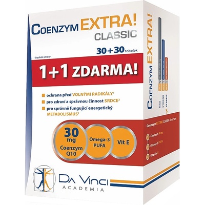 DaVinci Coenzym ExtraClassic 30 mg 60 kapsúl
