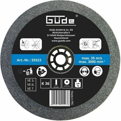Güde Brúsny kotúč 125 x 16 x 20 mm K60 55524
