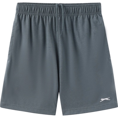 Slazenger Юношески къси панталони Slazenger Jersey Shorts Junior - Slate