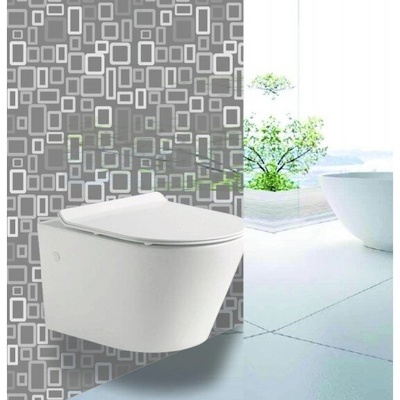 Inter Ceramic Стенна тоалетна чиния icc 4863 slim seat (4863 slim seat)