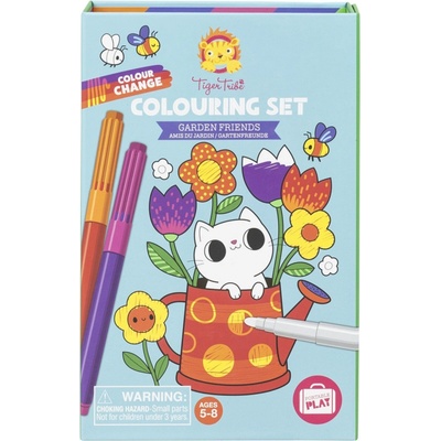 Tiger Tribe Omalovánky Colour Change Colouring Set Garden Friends