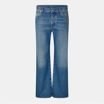 OFF WHITE Дънки OFF WHITE Women's Straight Leg Jeans - Medium Blue