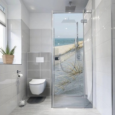 mySPOTTI Samolepiaca PVC tapeta do kúpeľnefresh Sea Coast 100x255 cm