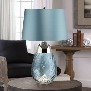 Elstead Lighting LENA-TL-S-СИН - LED Настолна лампа LENA 1xE27/60W/230V + 1xGU10/7W син (ED0623)