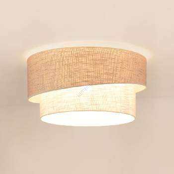 Brilagi - Плафон DOVER SHINE 1xE27/15W/230V Ø 50 см сив/кремав (BG1155)