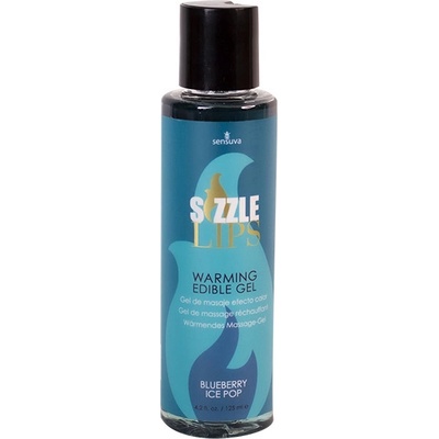 Sensuva Sizzle Lips Warming Edible Gel Blueberry Ice Pop 125 ml