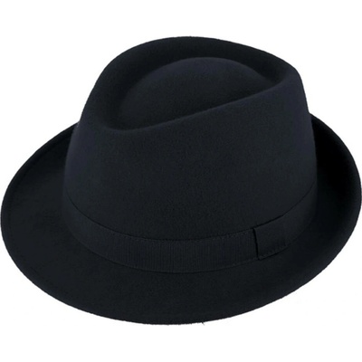 Fiebig trilby klobouk vlněný tmavě modrý
