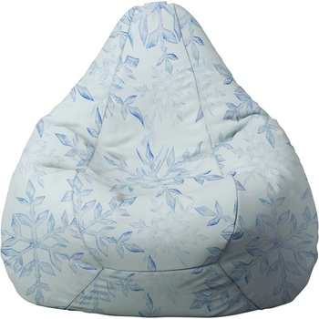 Image 1 of PUFRELAX Пуф, круша, 220л. , Nirvana Hobbit, Snowflake, Водоустойчив, Перящ се калъф, Пълнеж от Полистиролни перли, принт (PUF-G-NH-TEXP-SNF)