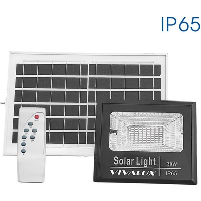 LED прожектор със соларен панел ISOLA LED ∙ 60W ∙ 550lm ∙ 6400K ∙ IP65 | Соларно външно осветление Vivalux (VIV004474)