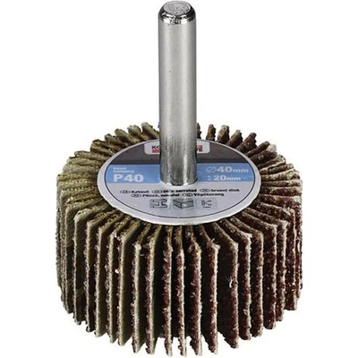 Kotúč KONNER FW402, 40x20 mm, P060, lamelový, na stopke, do vŕtačky