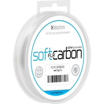 Delphin Fluorocarbon 100% Soft FLR Carbon 50 m 0,218 mm 3,69 kg