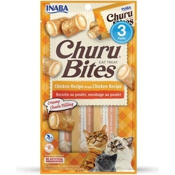 Inaba Churu Bites Cat mačacie maškrty s kuracím mäsom 3 x 10 g