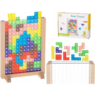 Ikonka Tetris Logická skládačka vícebarevná
