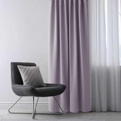 Zatemňovací záves blackout RESTILO ružový 140 x 245 cm sada 2 ks