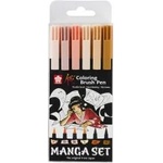 Sakura Маркер Koi Manga Brush Pen 6 цвята