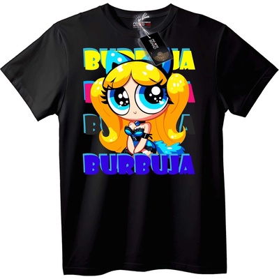 NOONEBRAND Тениска Burbuja анимация - XXS, Black