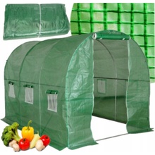 LEAN TOYS Záhradný fóliový skleník 2x3m 6m2 zelený