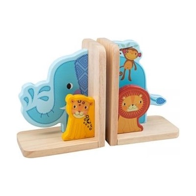 BIGJIGS - Дървени подпори за книги - Джунгла (T0602)