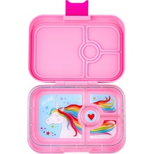 Yumbox Panino nepropustný svačinový box 4 sekce Power pink Unicorn tray