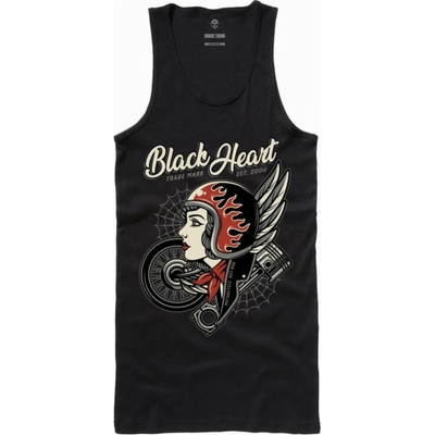 Black heart Дамски потник black heart - motor cycle girl - ЧЕРЕН - 9124