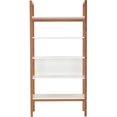 Woodman Бяла етажерка за книги в дъб 90x185 cm Farringdon - Woodman (129208008012)