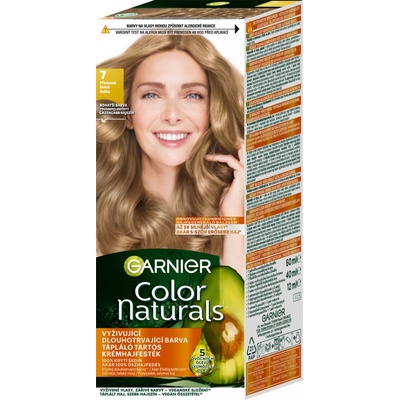 Garnier Color Naturals permanentní barva na vlasy s vyživujícími oleji 7.1 Natural Ash Blonde 40 ml