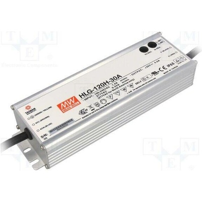 MEAN WELL HLG-120H-30A Napájecí zdroj: spínaný; LED; 120W; 30VDC; 2÷4A; 90÷305VAC; IP65