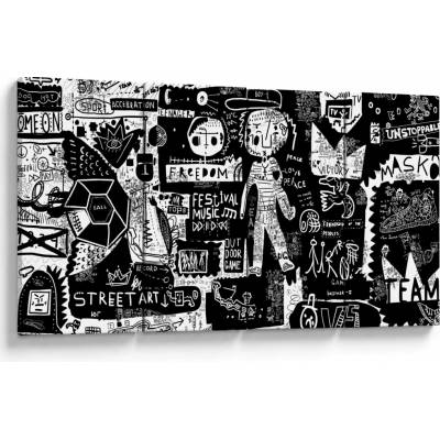 Obraz - Graffiti, štvordielne 160x80 cm
