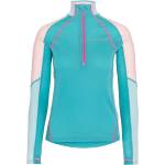 Kari Traa Дамско синтетично термобельо Kari Traa Women's Alma Half Zip Longsleeve - Blue Lagoon (916-4111-0313)