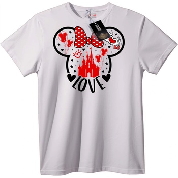 NOONEBRAND Тениска Minnie Mouse Castle - 7XL, White