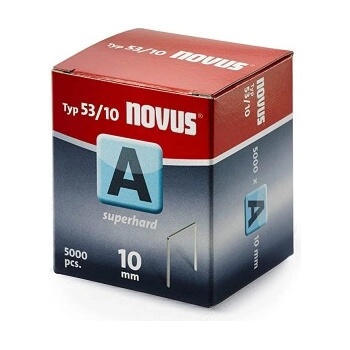 Novus Скоби за такери Type A53 Superhard, 11.3х10х0.75 мм, 5000 бр. , Novus (042-0518)