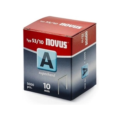 Novus Скоби за такери Type A53 Superhard, 11.3х10х0.75 мм, 5000 бр. , Novus (042-0518)