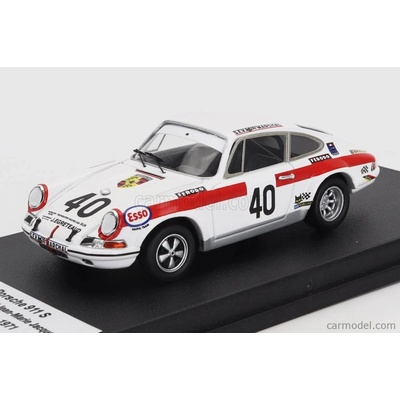 Trofeu Porsche Coupe N 40 Le Mans 1971 Jean Egreteaud Jean Marie Jacquemin Bílá Červená 1:43