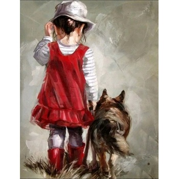 Image 1 of Момиченце и куче 24/34 см