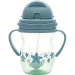 Lorelli Чаша с дръжки и сламка Lorelli Baby Care - 275 ml, Blue/Green (10230600004)