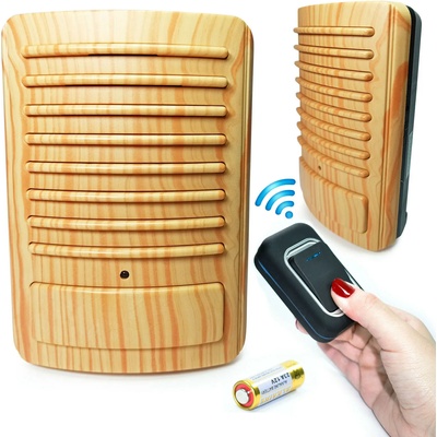 Luckarm Безжичен електронен звънец luckarm ds-3909 с елегантен дизайн имитиращ дърво (1642)