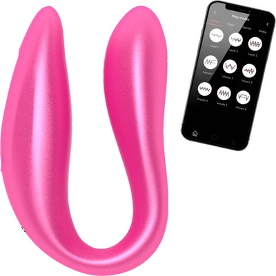Secret Play Сдвоен вибратор на Oninder с мобилно приложение