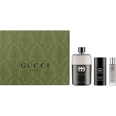 Gucci Guilty Pour Homme Подаръчен комплект, Тоалетна вода 90ml + Тоалетна вода 15ml + Део стик 75ml, мъже