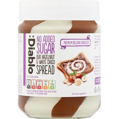 Diablo lískooříšková krém s bílou čokoládou se sladidlem 350 g