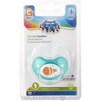 Canpol Babies Utišujúci silikon Príroda okrúhly 6-18m B 1x1 ks