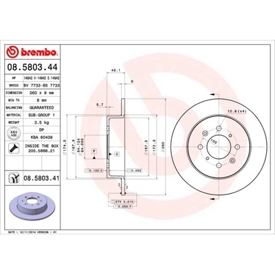 BREMBO 08.5803.41