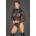 Noir Handmade F221 Zipped Tulle Body with Embroidery M