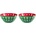 Guzzini Купички за закуски Le Murrine 12, 5 см зелено и червено 2 бр (279412287)